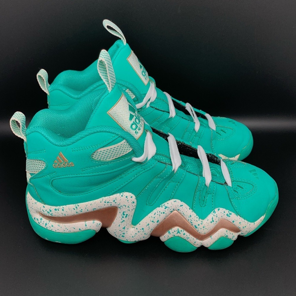Adidas Crazy 8 Teal Metallic Copper Basketball Shoes‎ D69559 Men's Sz 7.5
